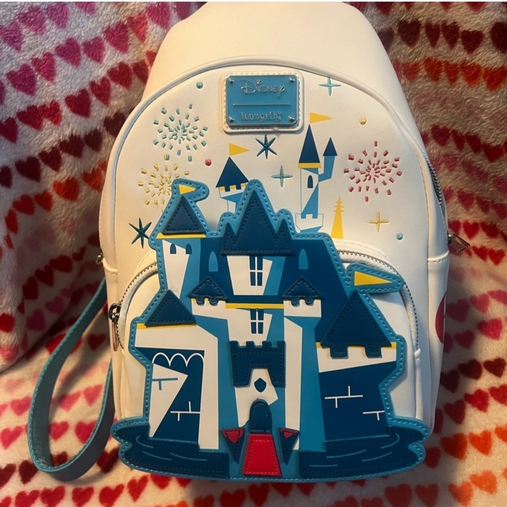 Disney Loungefly Castle Backpack 65th Anniversary Castle